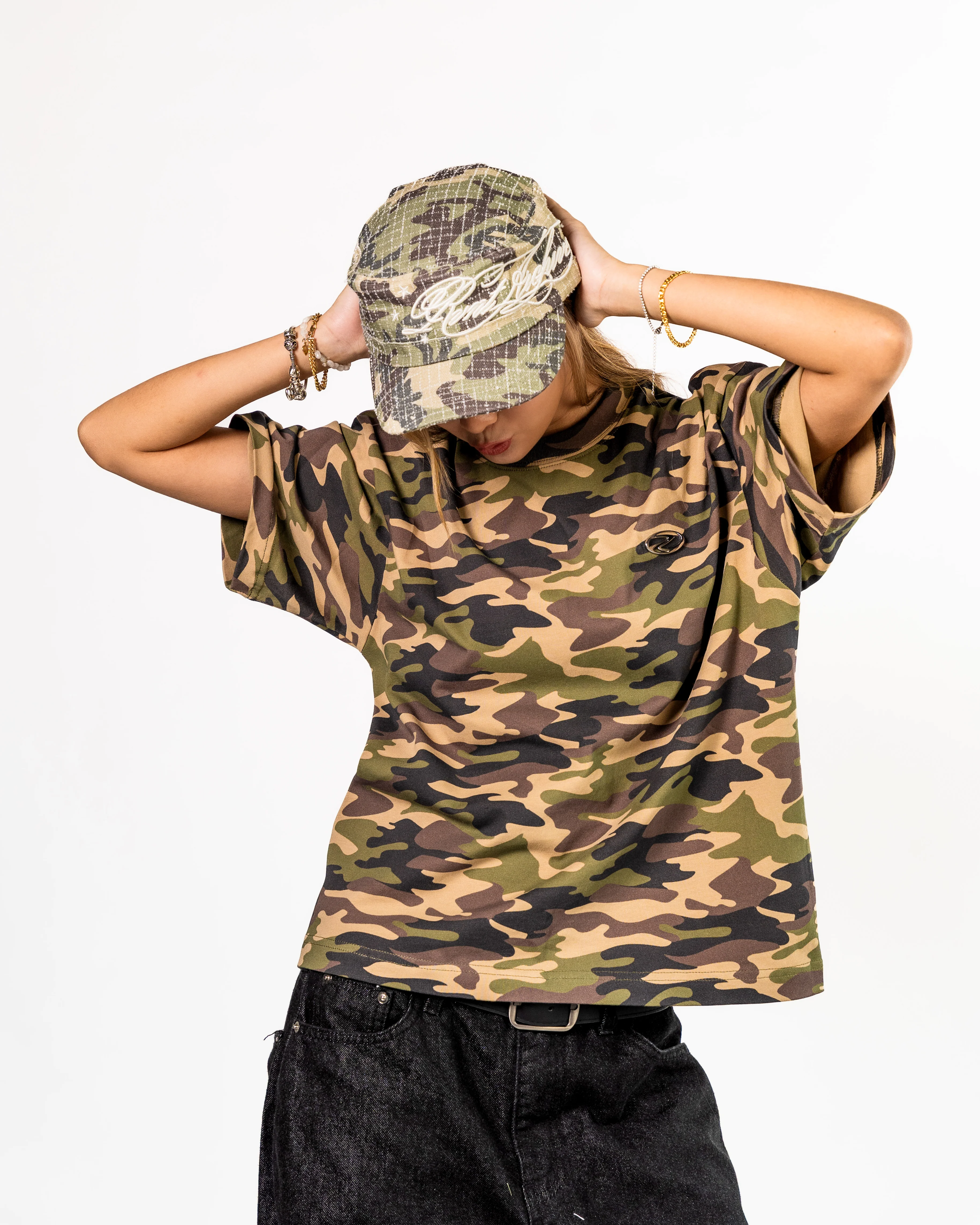 Camouflage Boxy Cropped Tee - Image 4