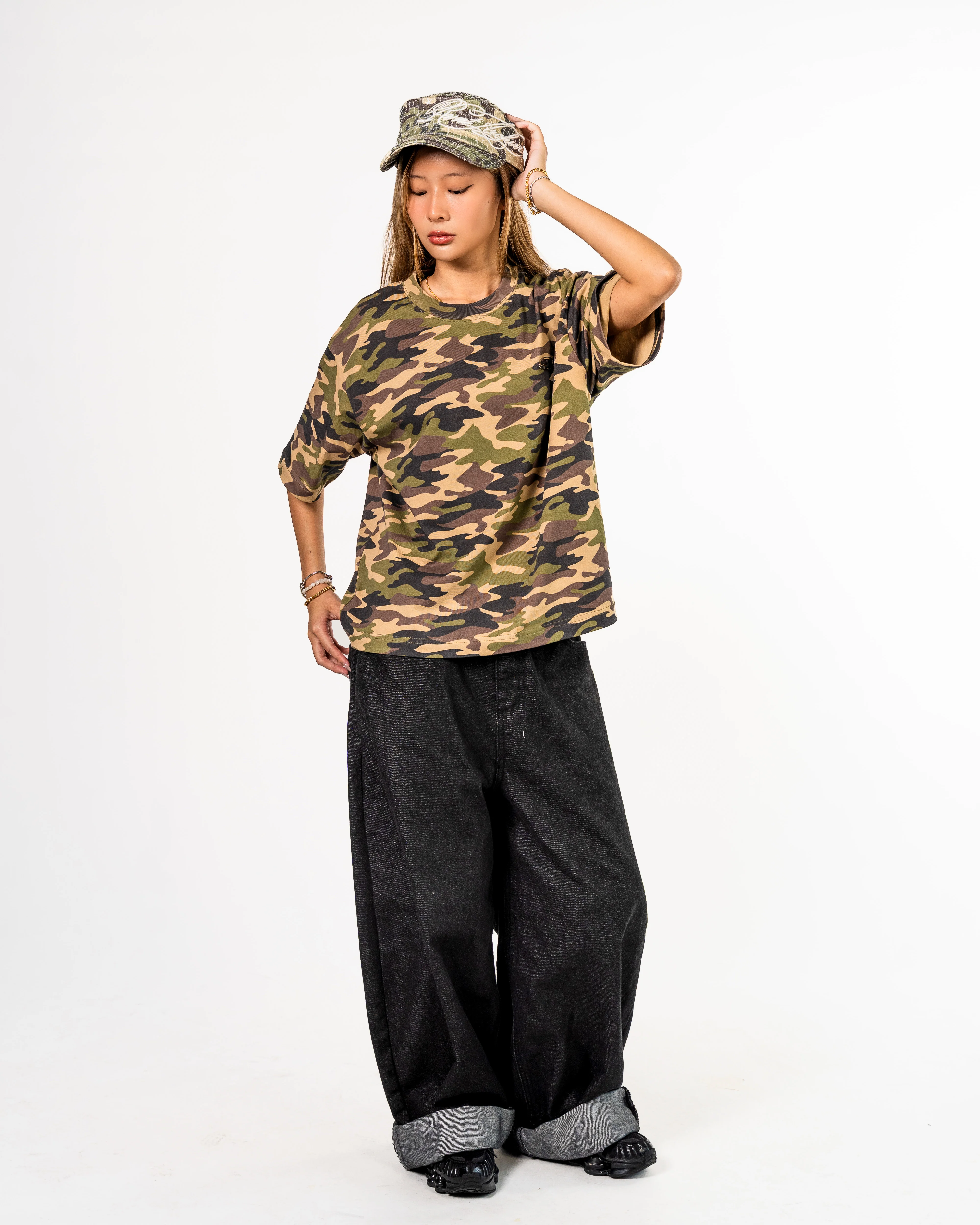 Camouflage Boxy Cropped Tee - Image 6