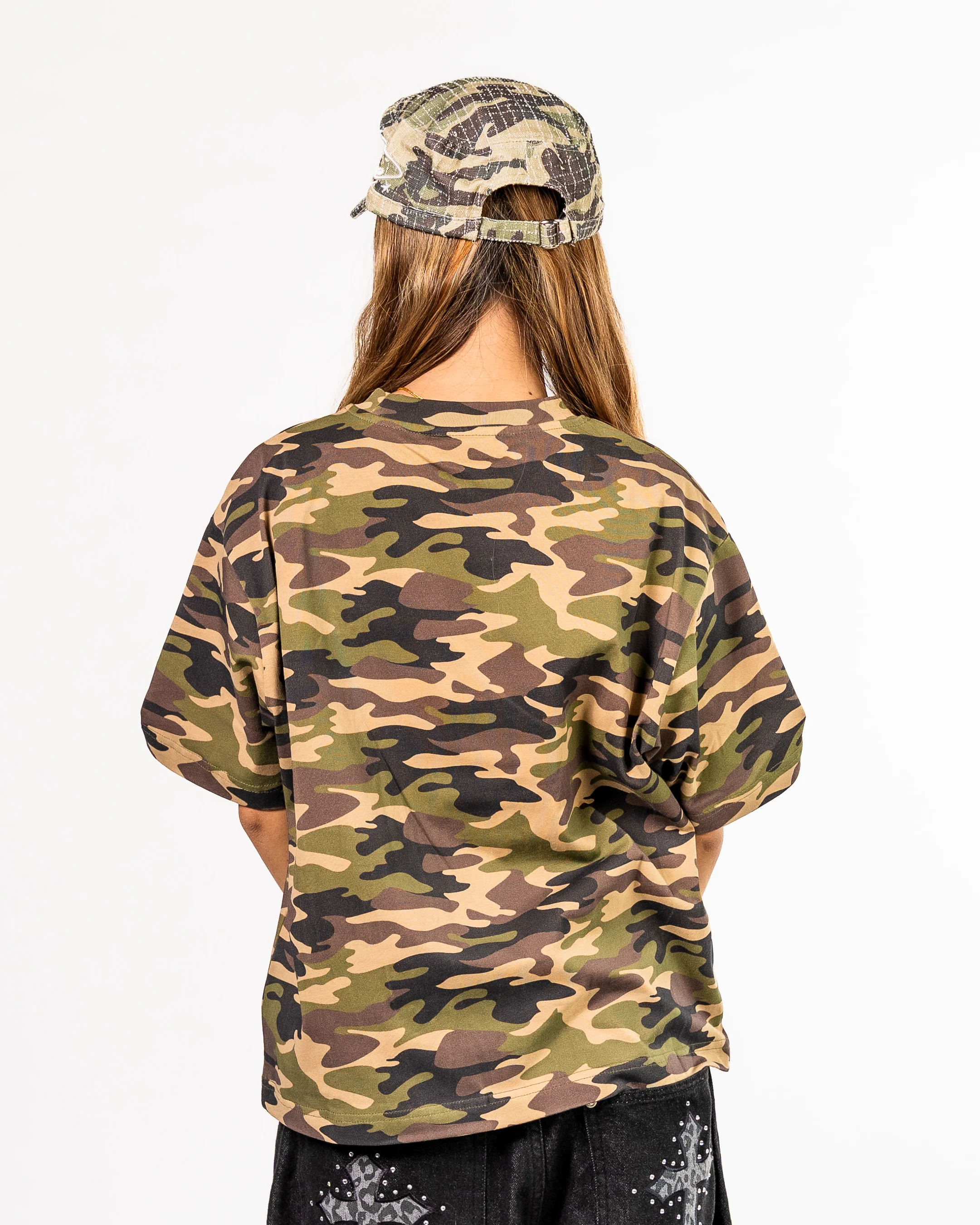 Camouflage Boxy Cropped Tee - Image 7