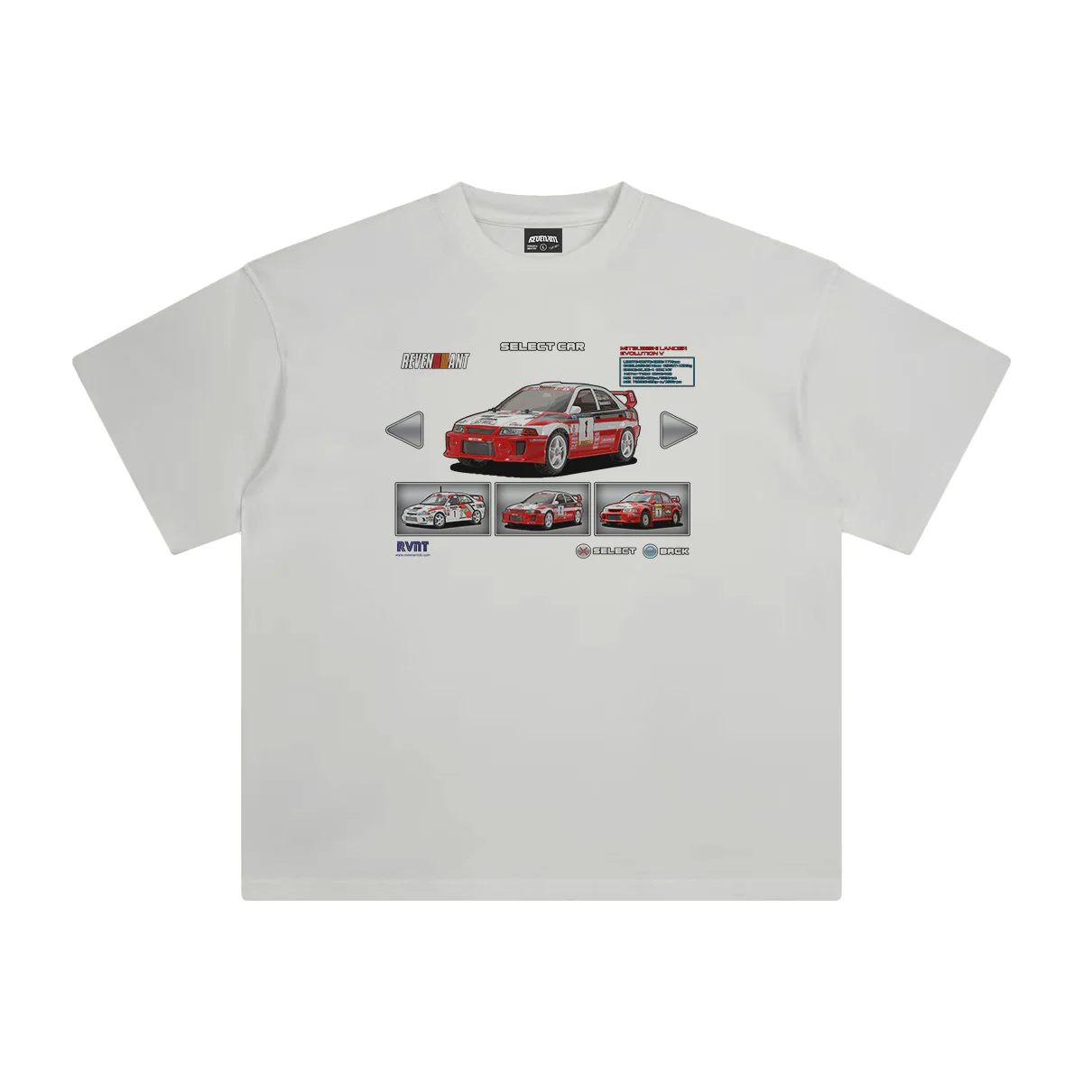 Mitsubishi WRC Tee in White
