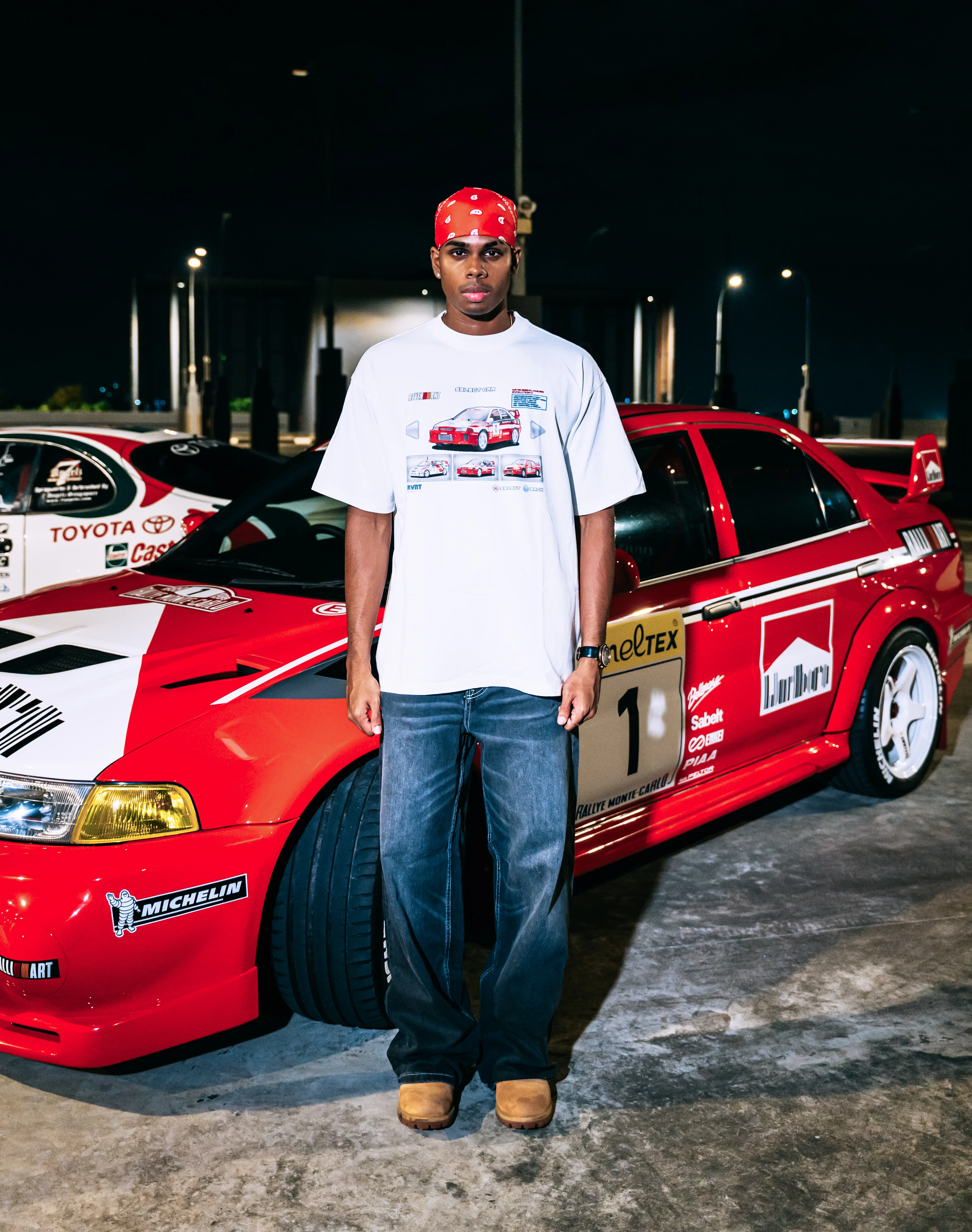 Mitsubishi WRC Tee in White - Image 3