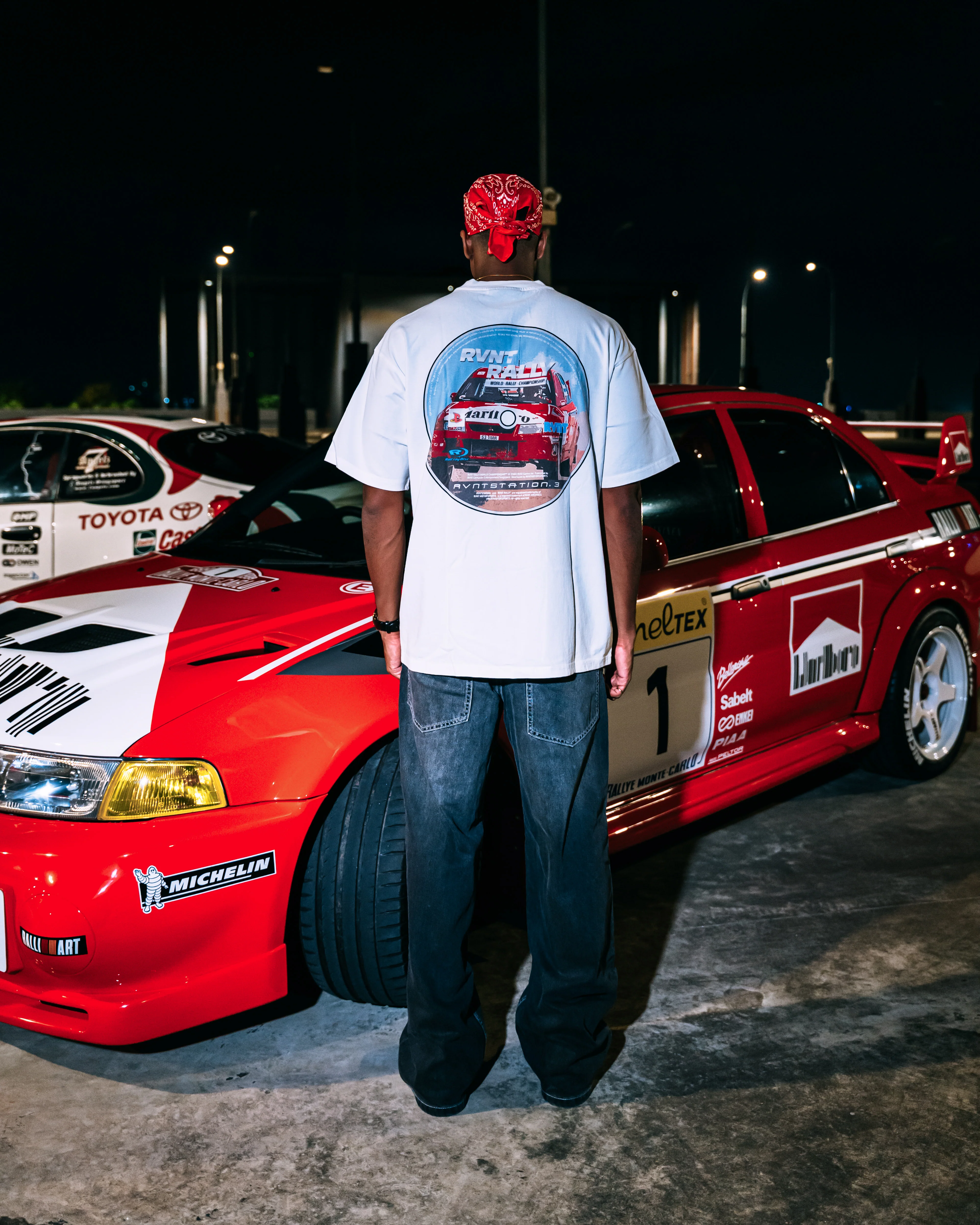 Mitsubishi WRC Tee in White - Image 4