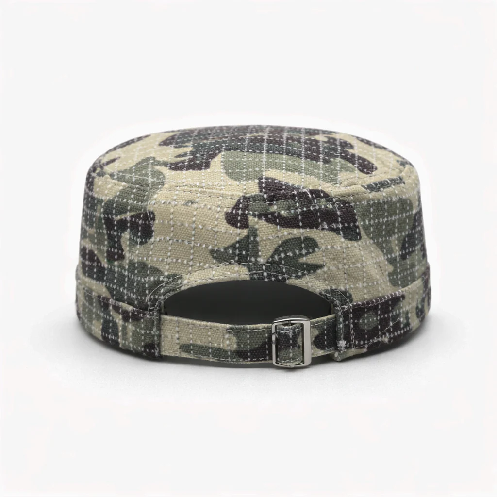 Needlestitch Camouflage Embroidered Cadet Cap - Image 3