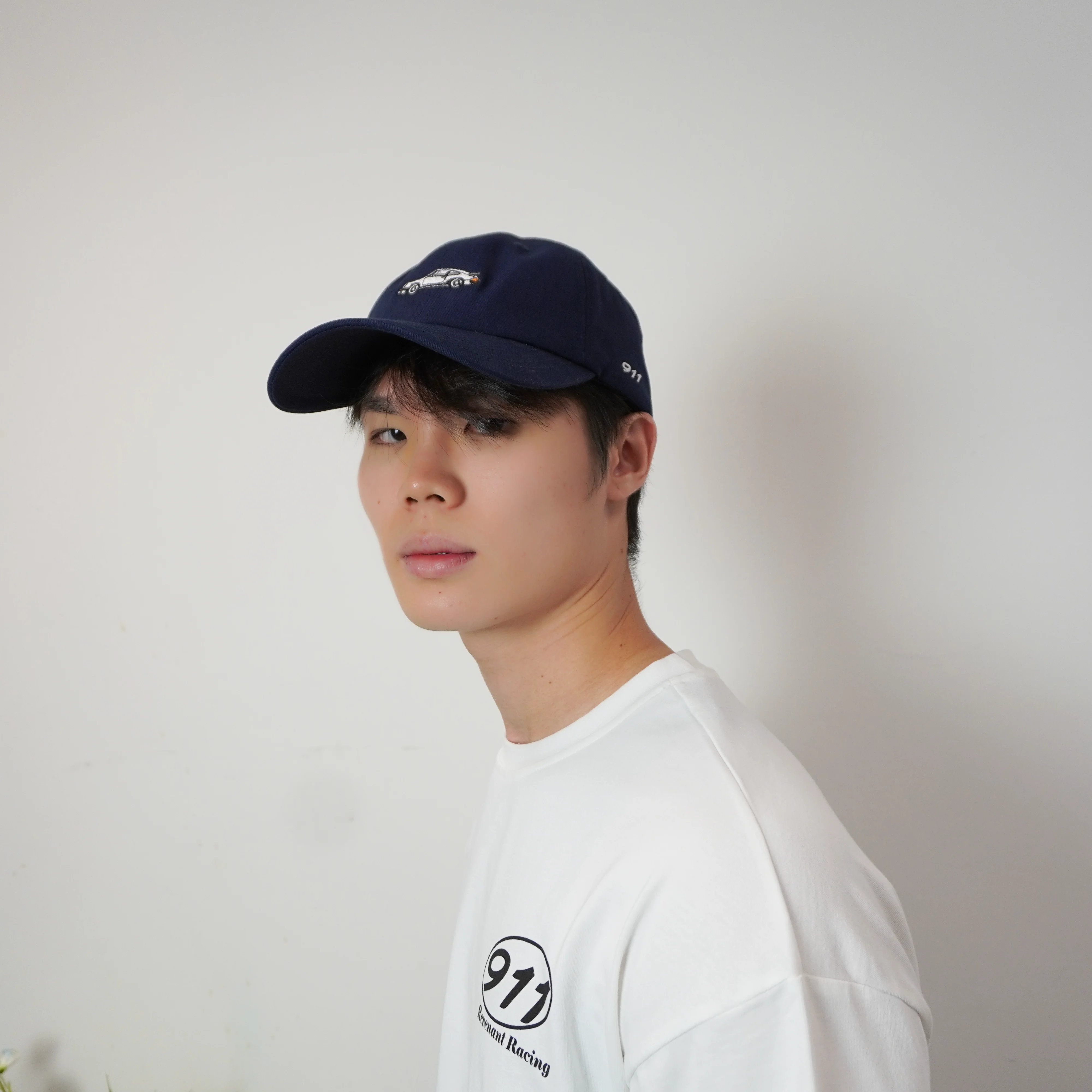 Porsche 911 Embroidered Cap in Navy - Image 4