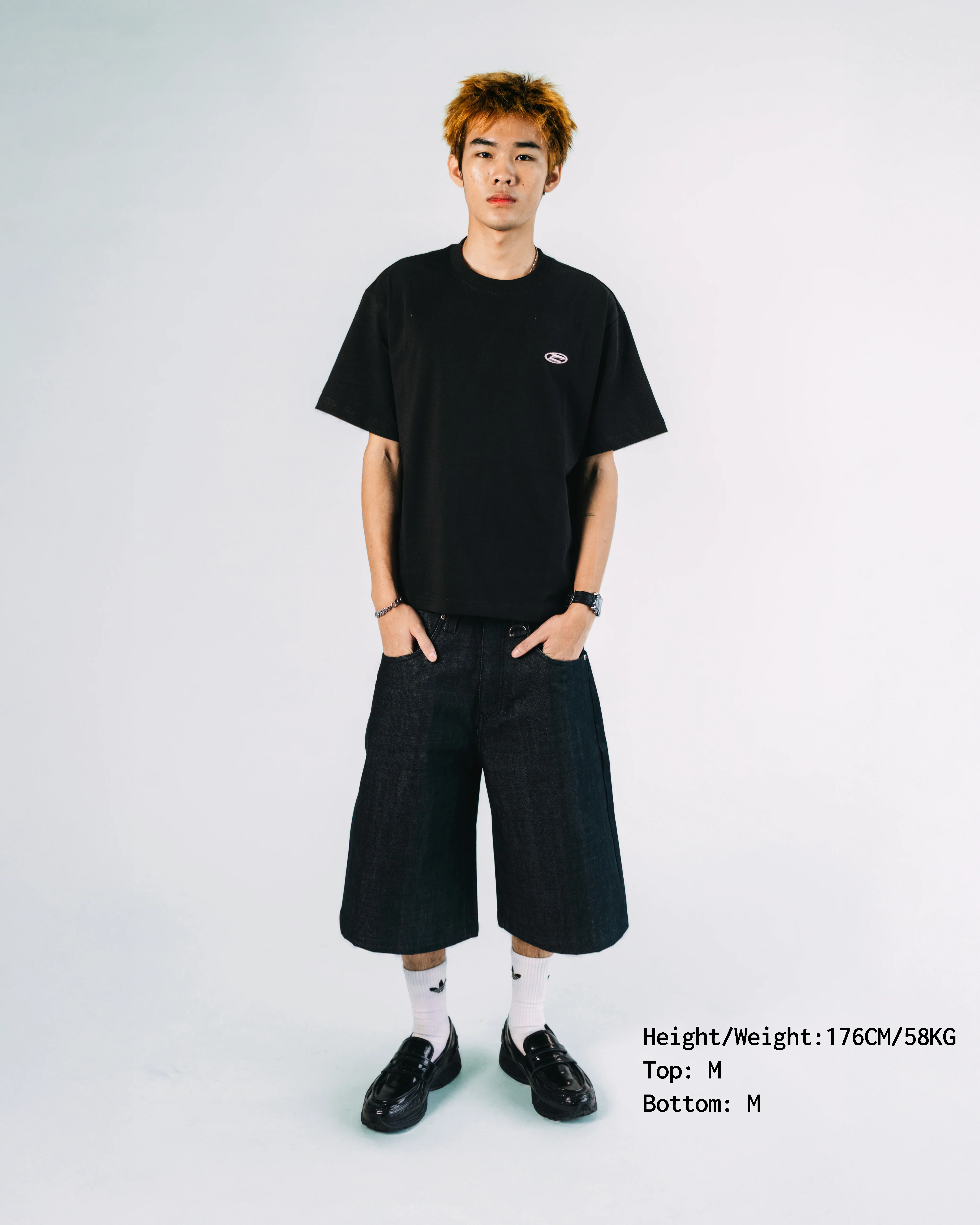 Raw Selvedge Denim Baggy Jorts - Indigo - Image 3
