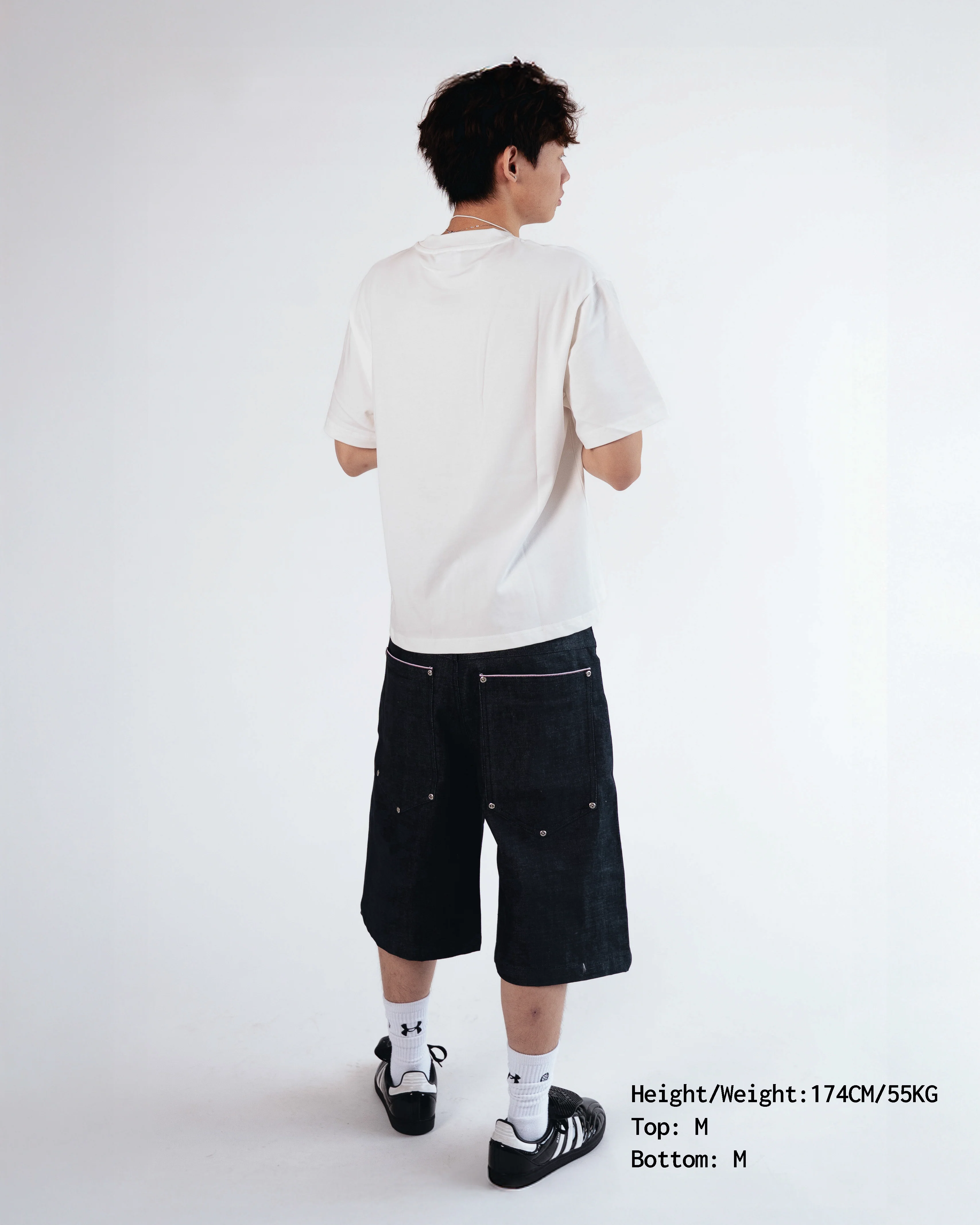 Raw Selvedge Denim Baggy Jorts - Indigo - Image 5