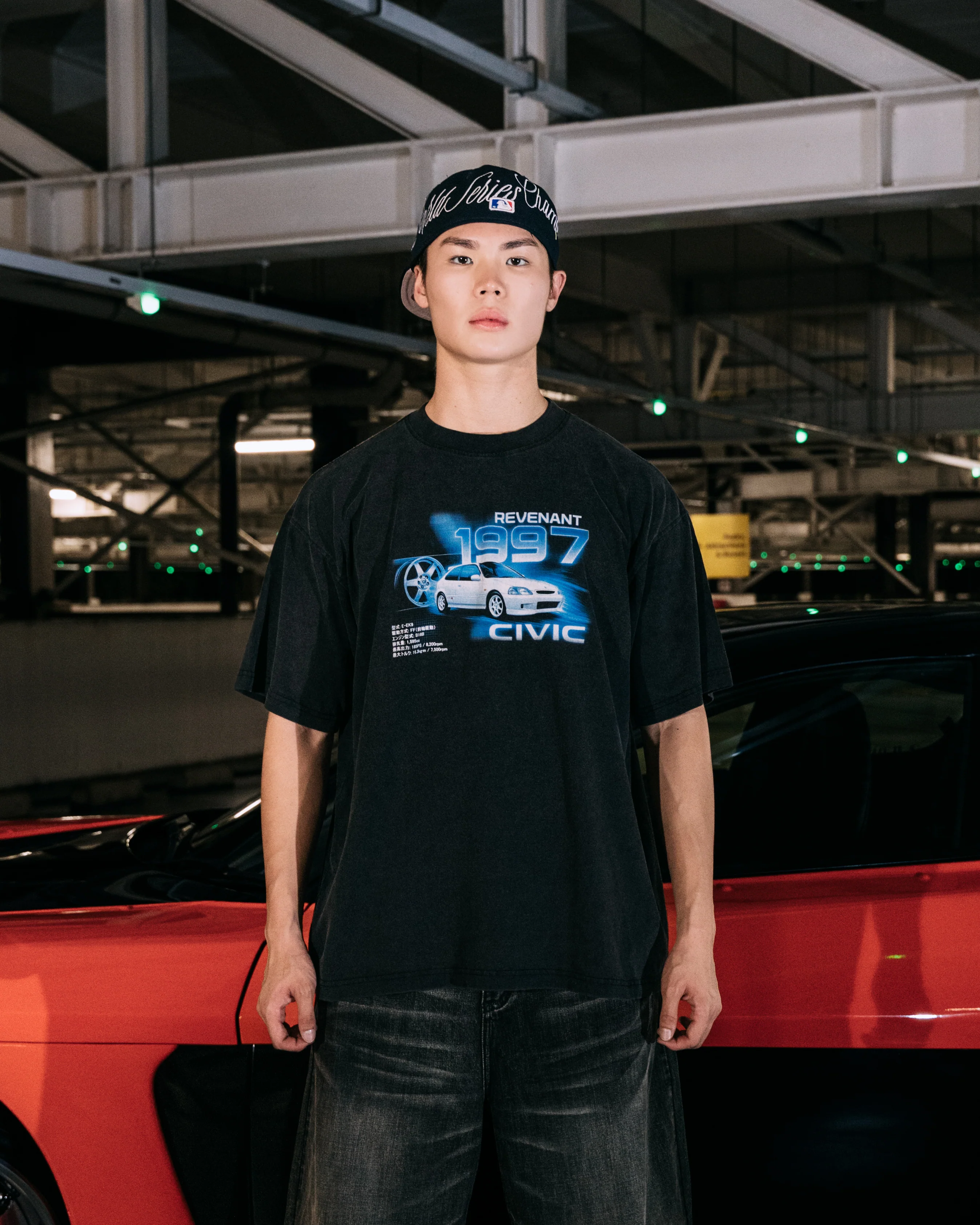 REVENANT Civic EK9 Tee in Washed Black - Image 3