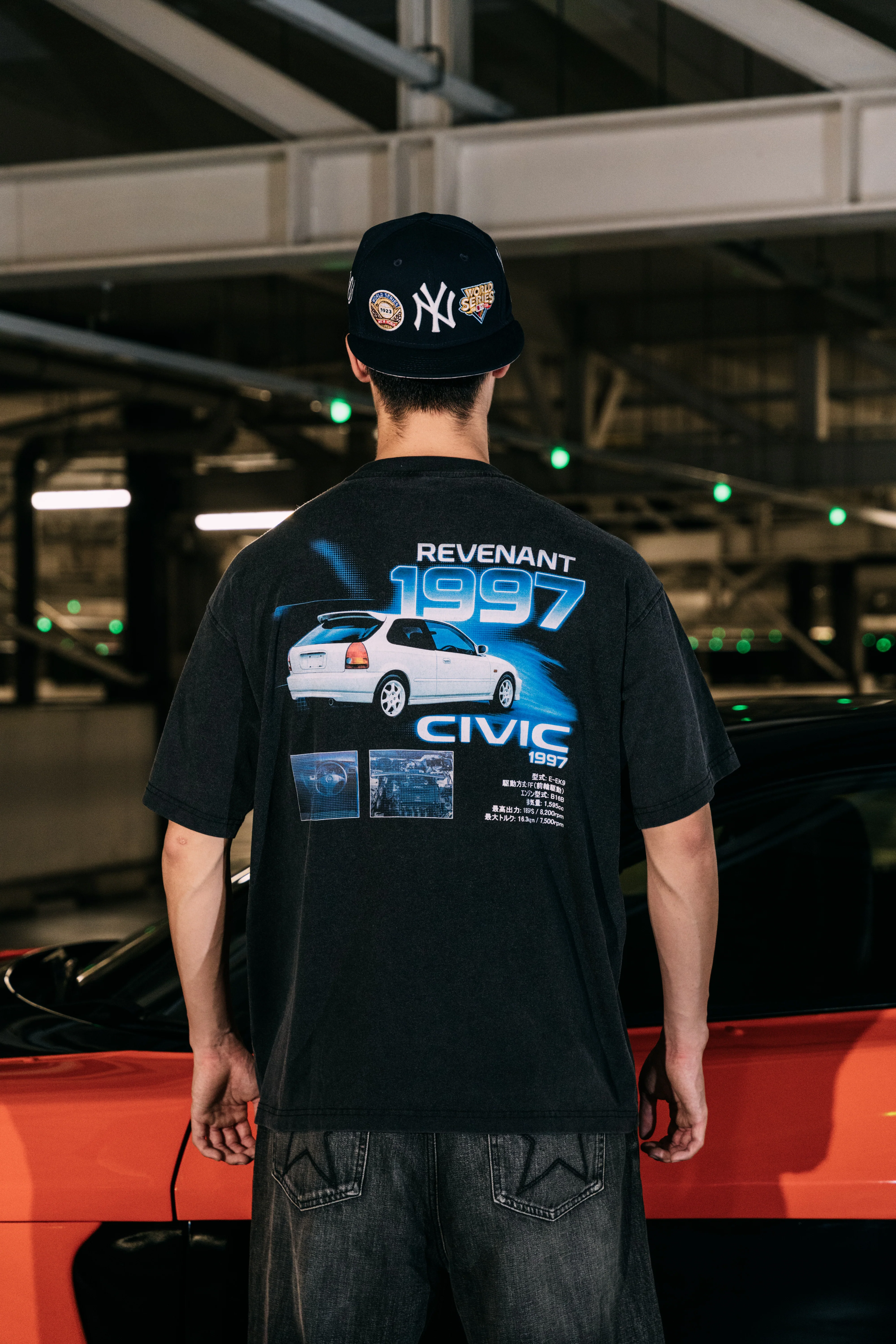 REVENANT Civic EK9 Tee in Washed Black - Image 4