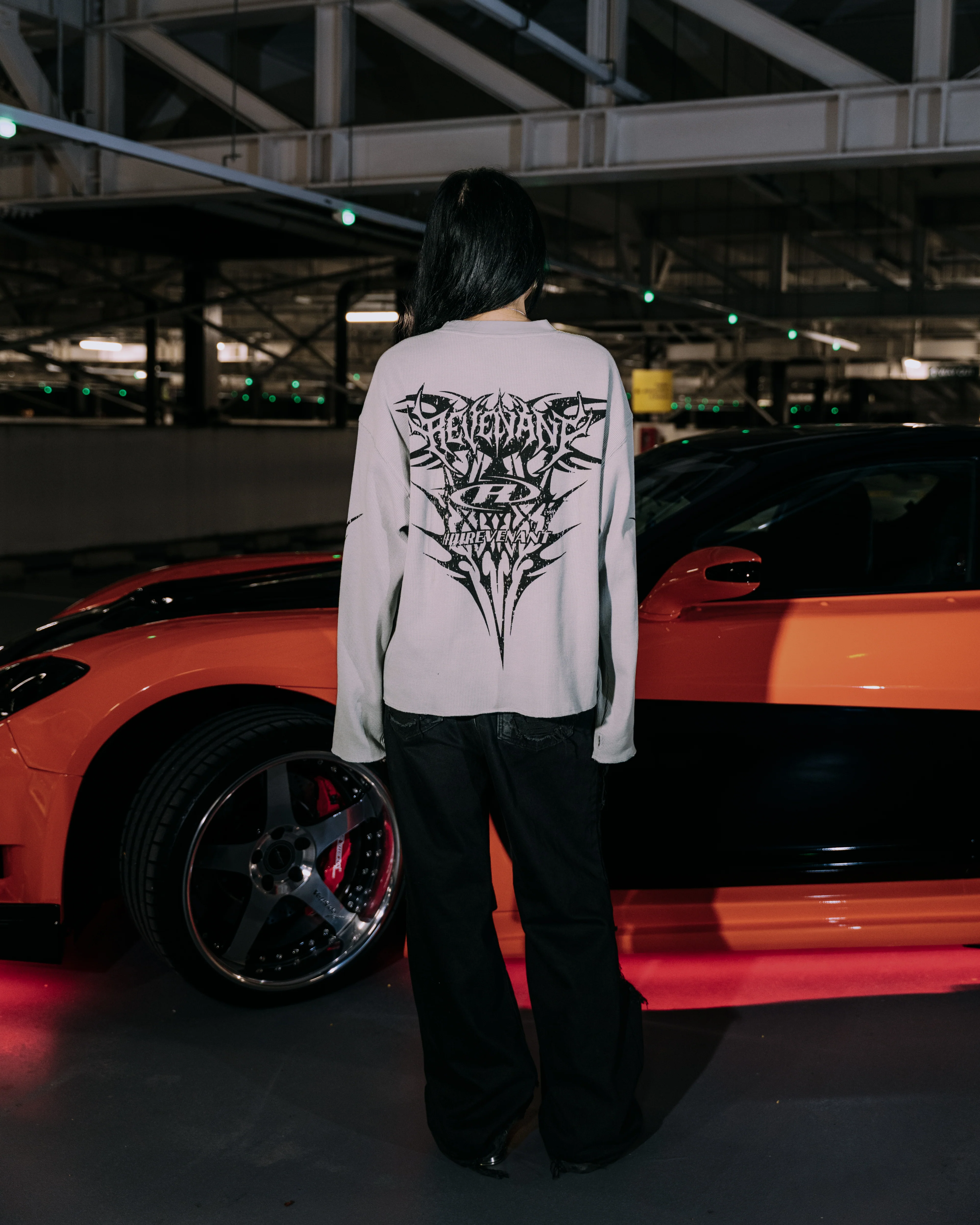 REVENANT Drift Team Tribal Thermal Long Sleeve in Grey - Image 4