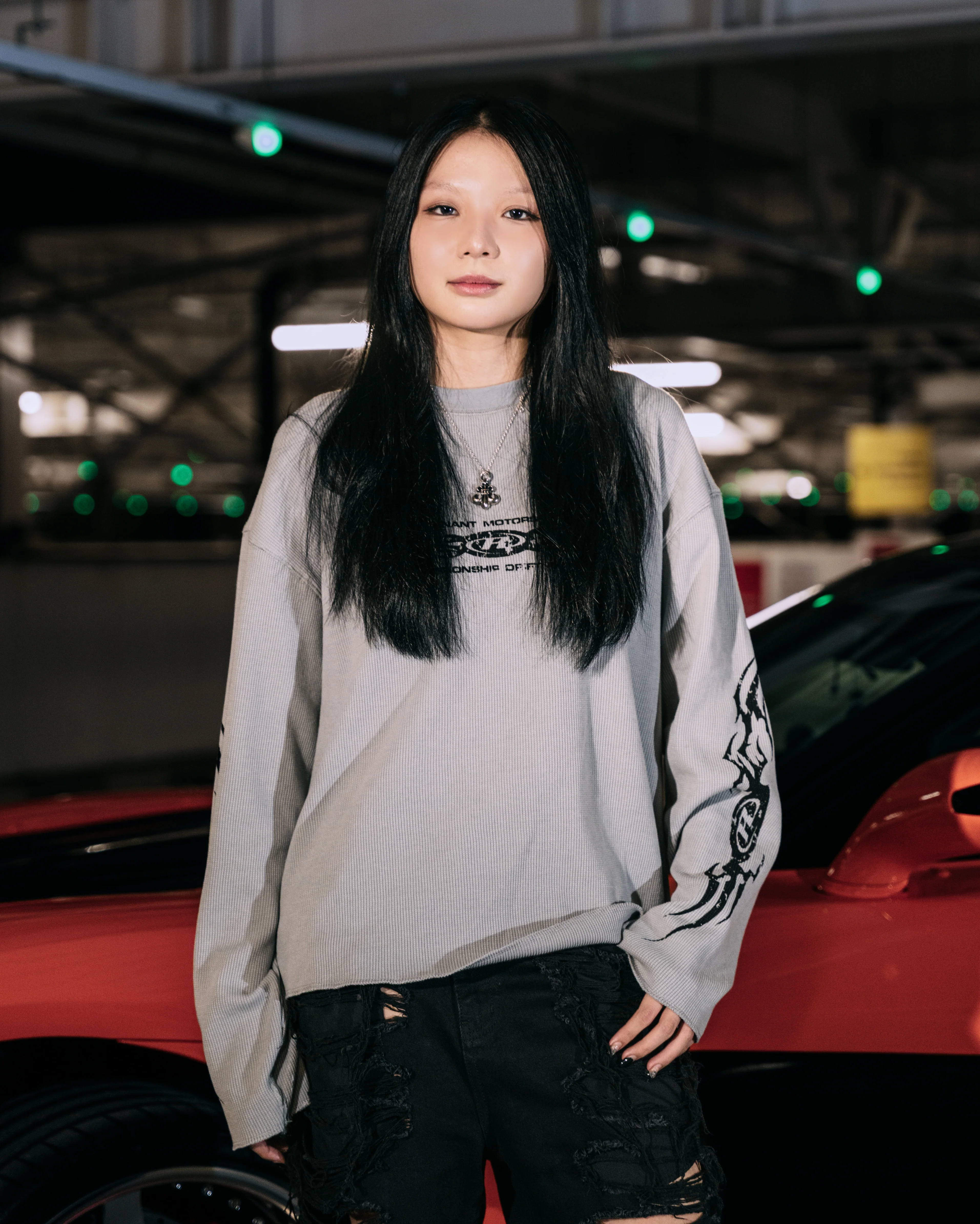 REVENANT Drift Team Tribal Thermal Long Sleeve in Grey - Image 5