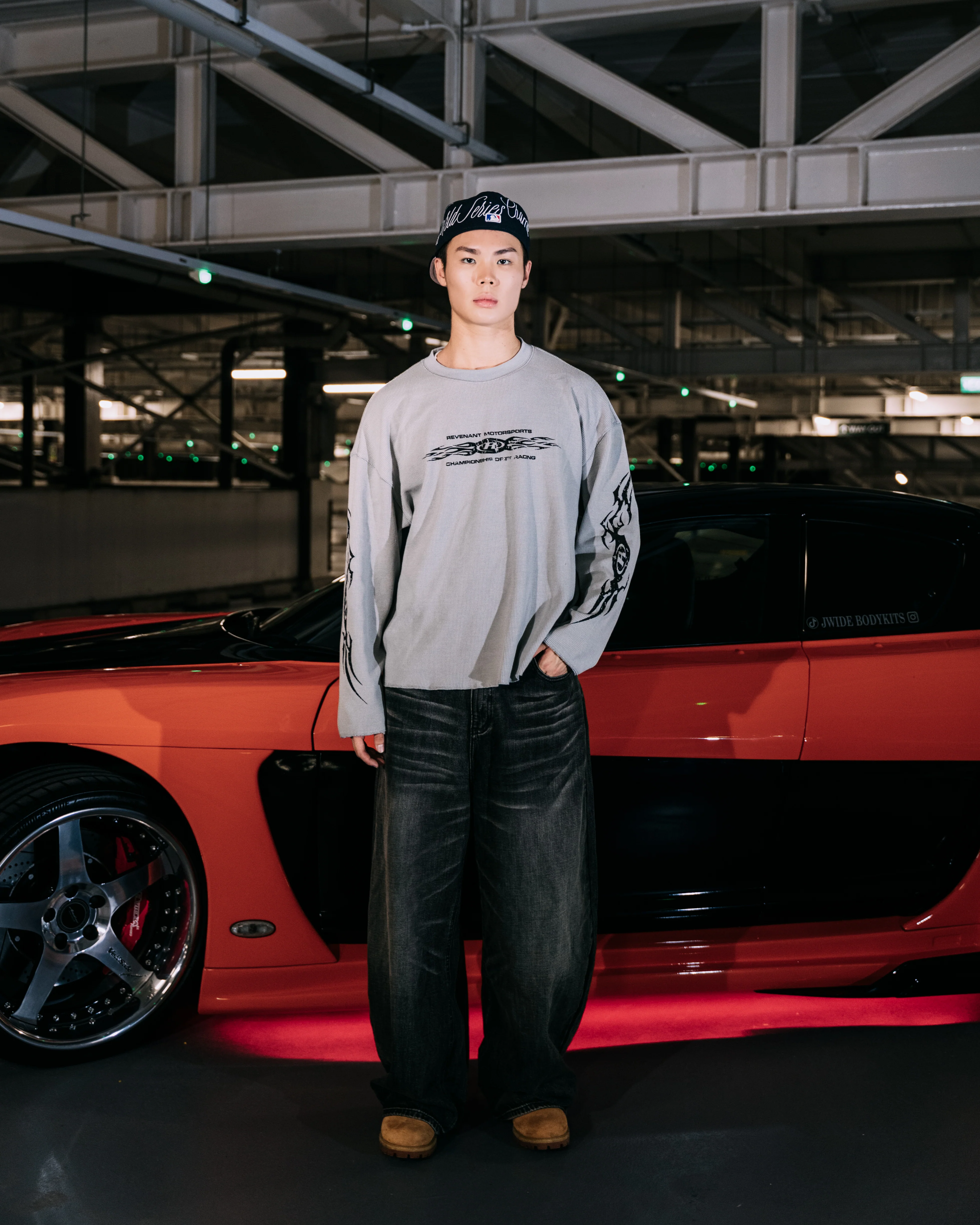 REVENANT Drift Team Tribal Thermal Long Sleeve in Grey - Image 6