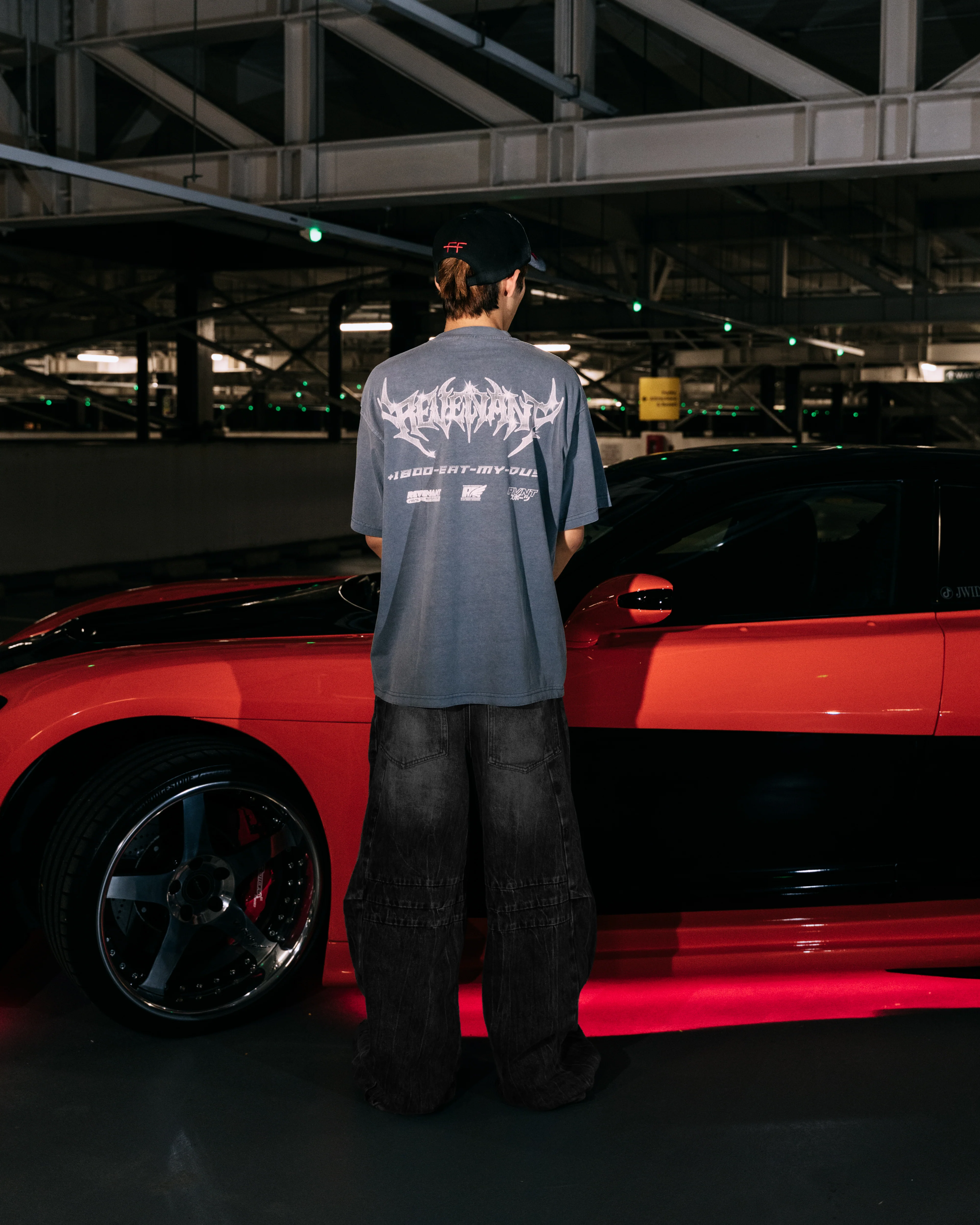 REVENANT R34 Skyline Tee in Faded Blue - Image 6