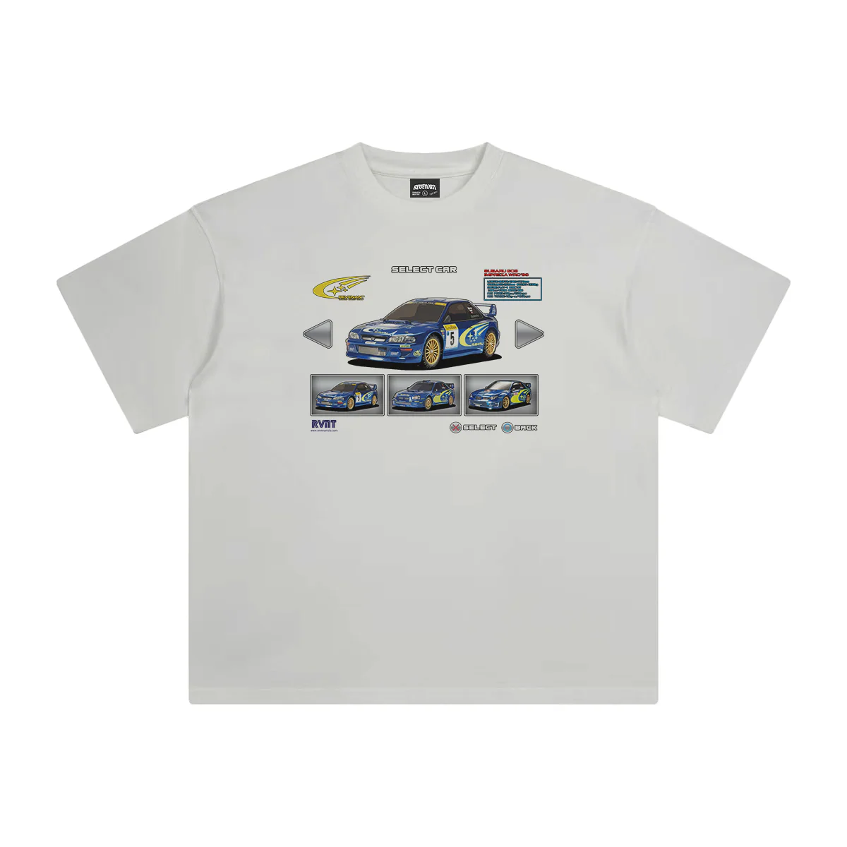 Subaru WRC Tee in White