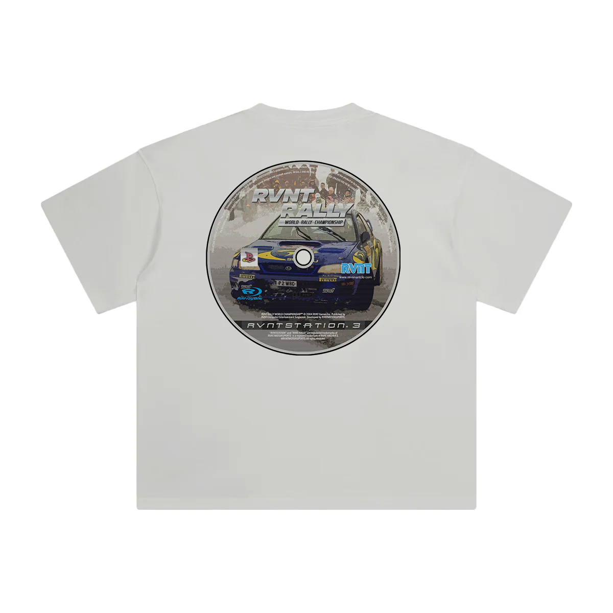 Subaru WRC Tee in White - Image 2
