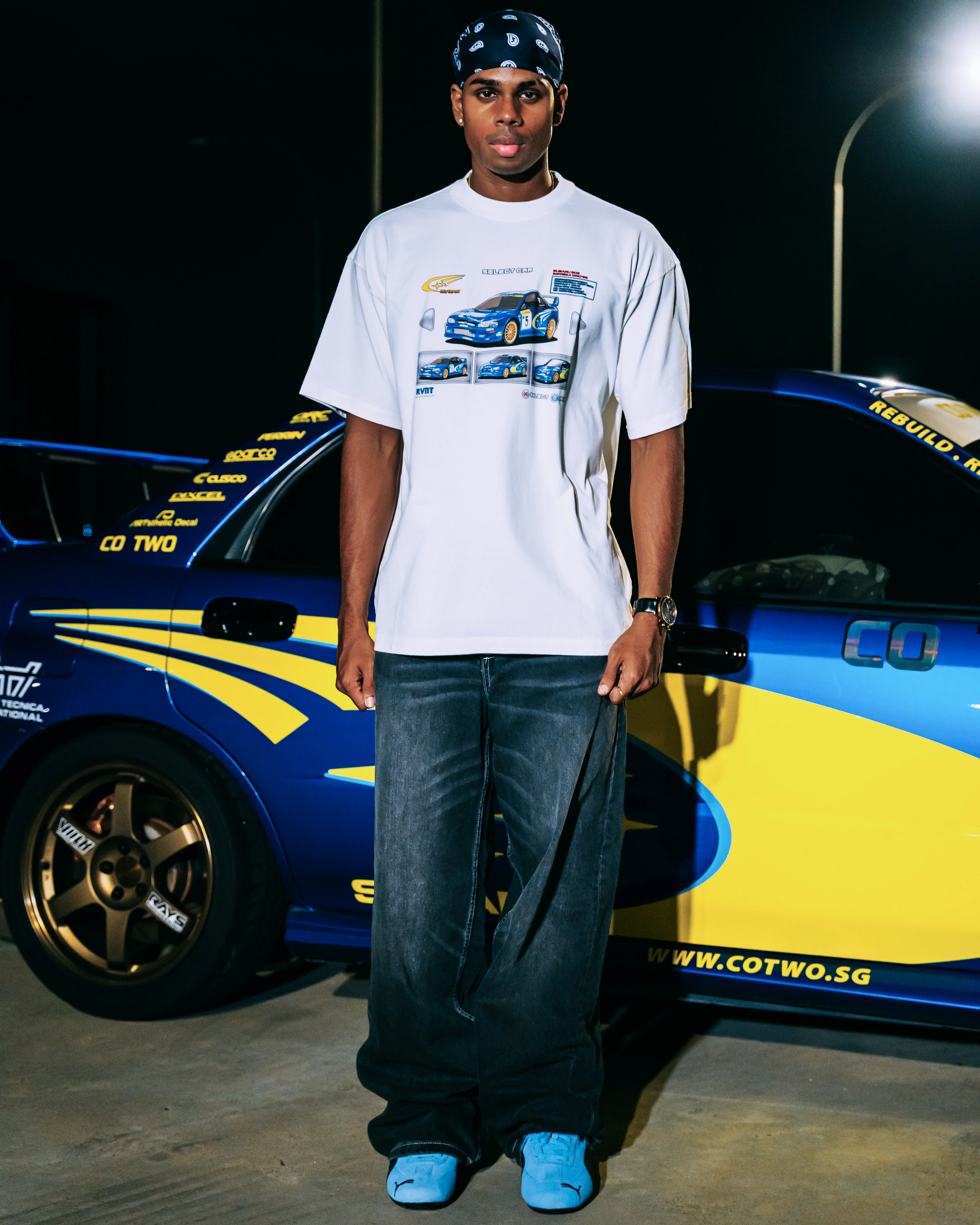 Subaru WRC Tee in White - Image 3
