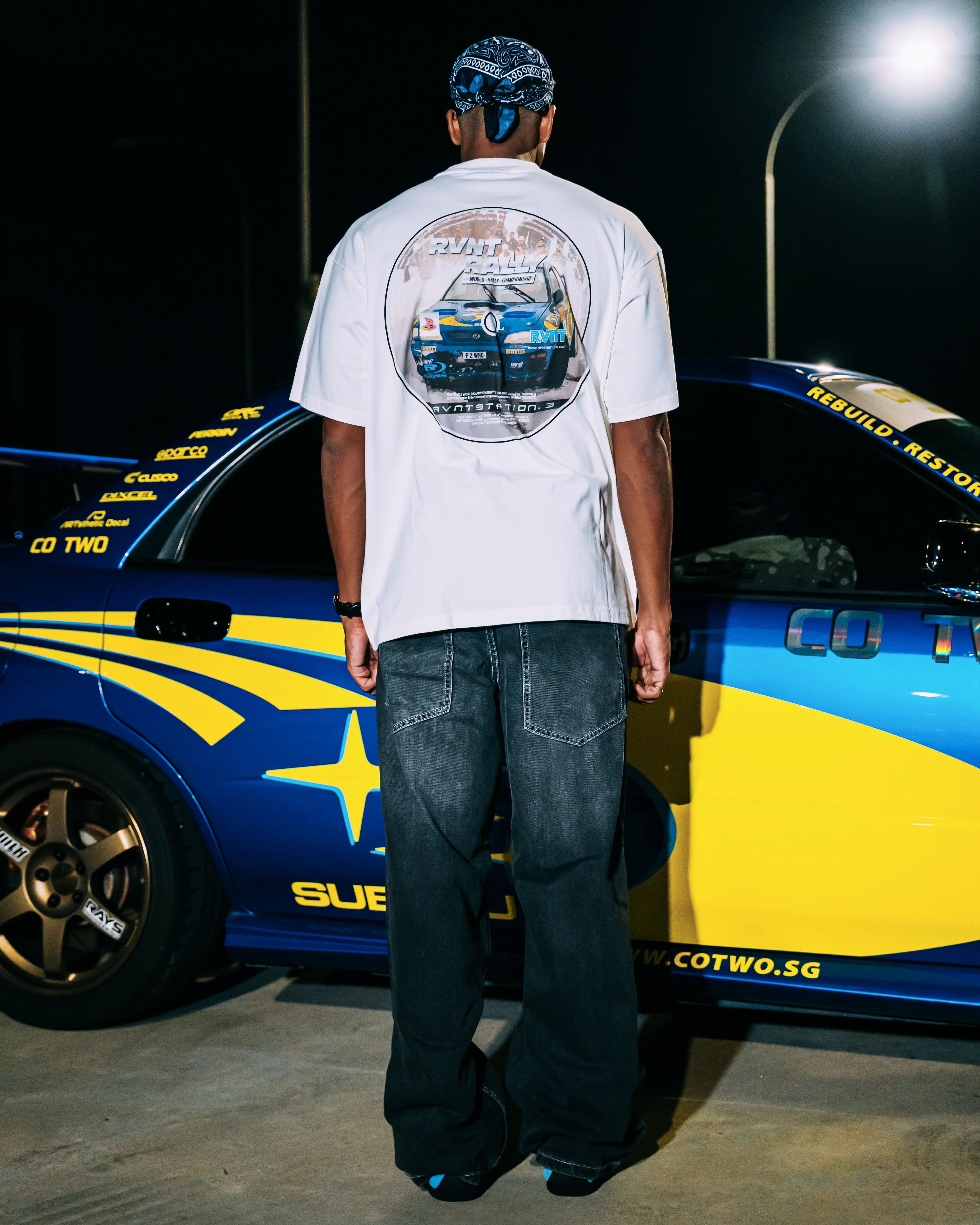 Subaru WRC Tee in White - Image 4